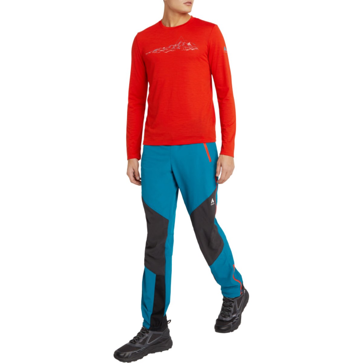 McKinley Shane Long Sleeve T-Shirt M - Farba: Oranžová · záber 5