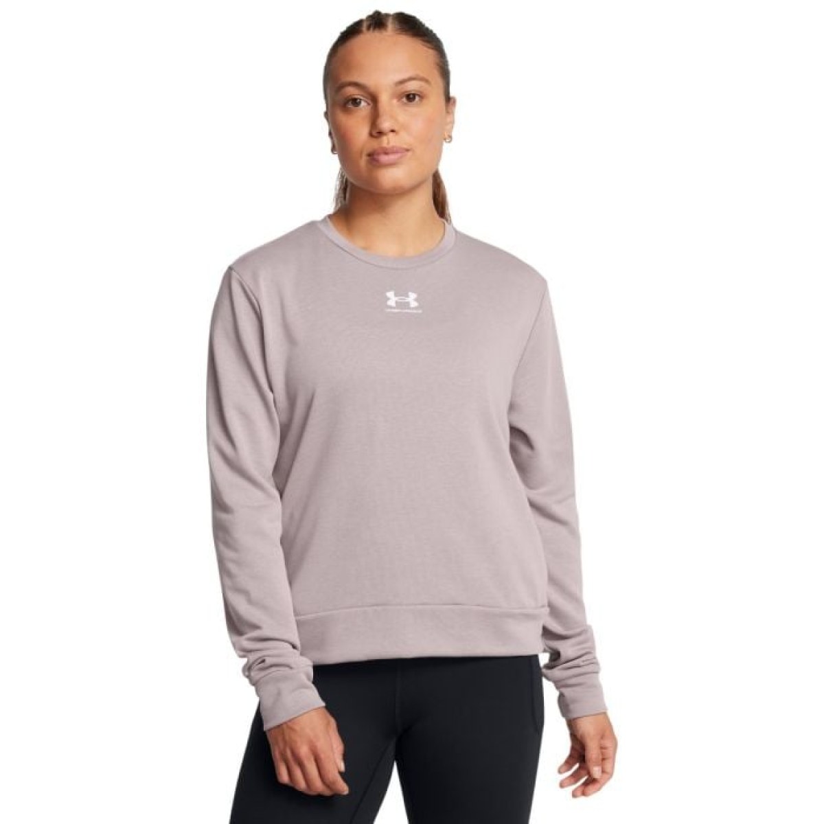 Under Armour Dámska mikina Rival Terry Crew Grey LL · záber 1