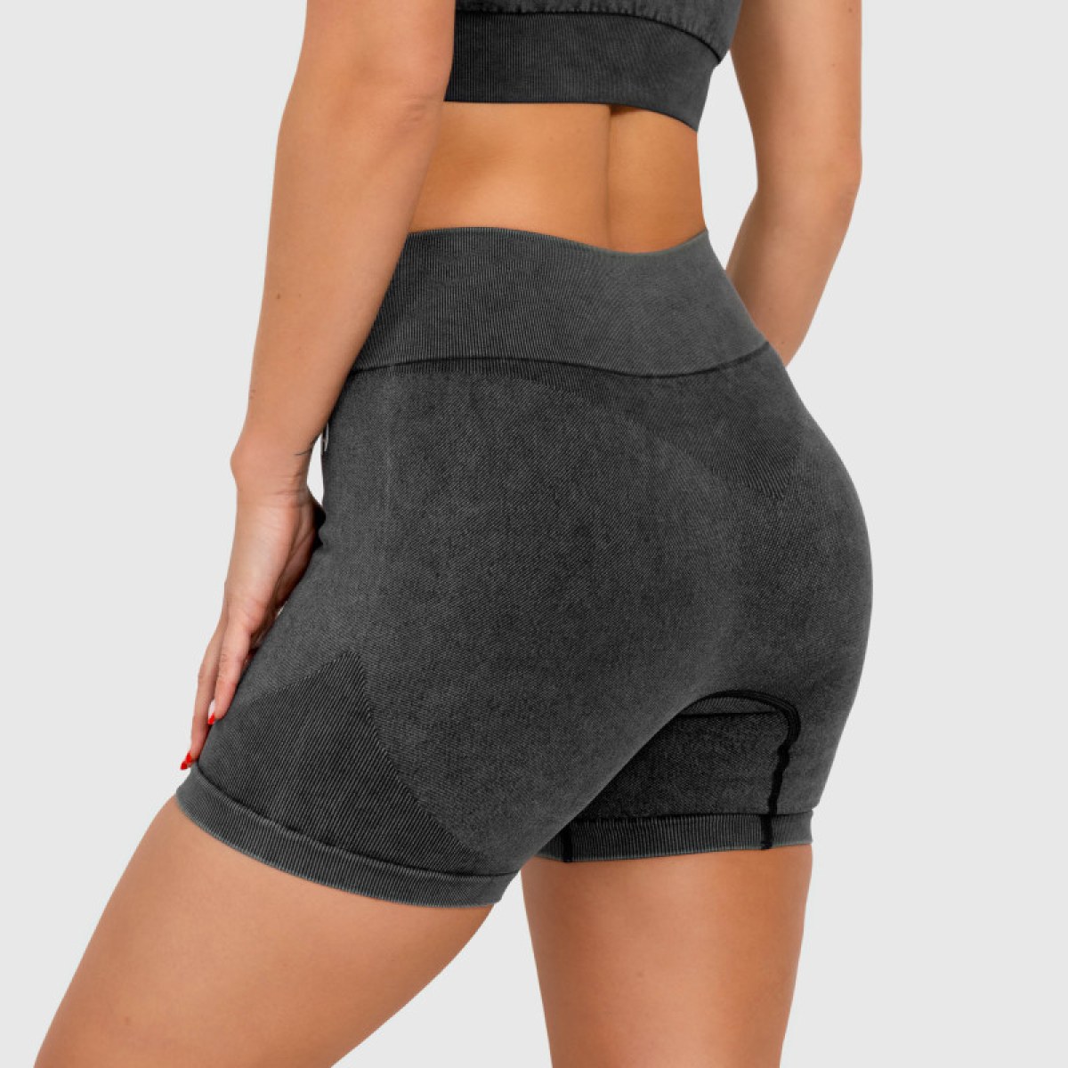 Dámske šortky Iron Aesthetics Faded, washed black · záber 2