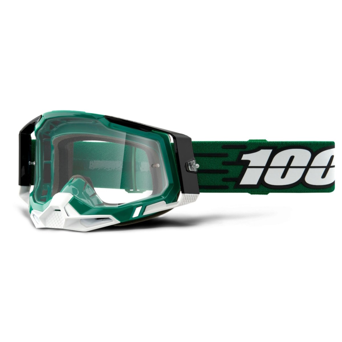 100% Racecraft 2 Milori, číre plexi · záber 1