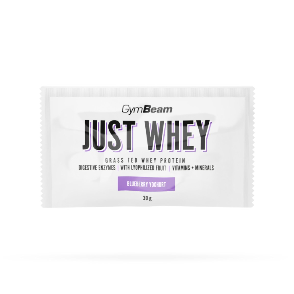 GymBeam Vzorka Just Whey čučoriedkový jogurt · záber 1