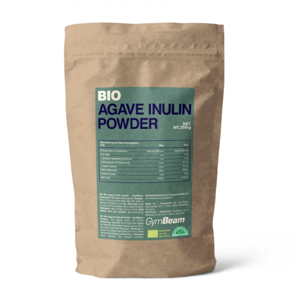 GymBeam BIO Agáve inulín v prášku · záber 1