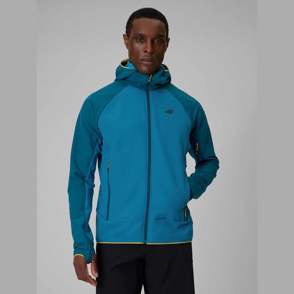 Softshell bunda vetruodolná pánska - modrá · záber 1