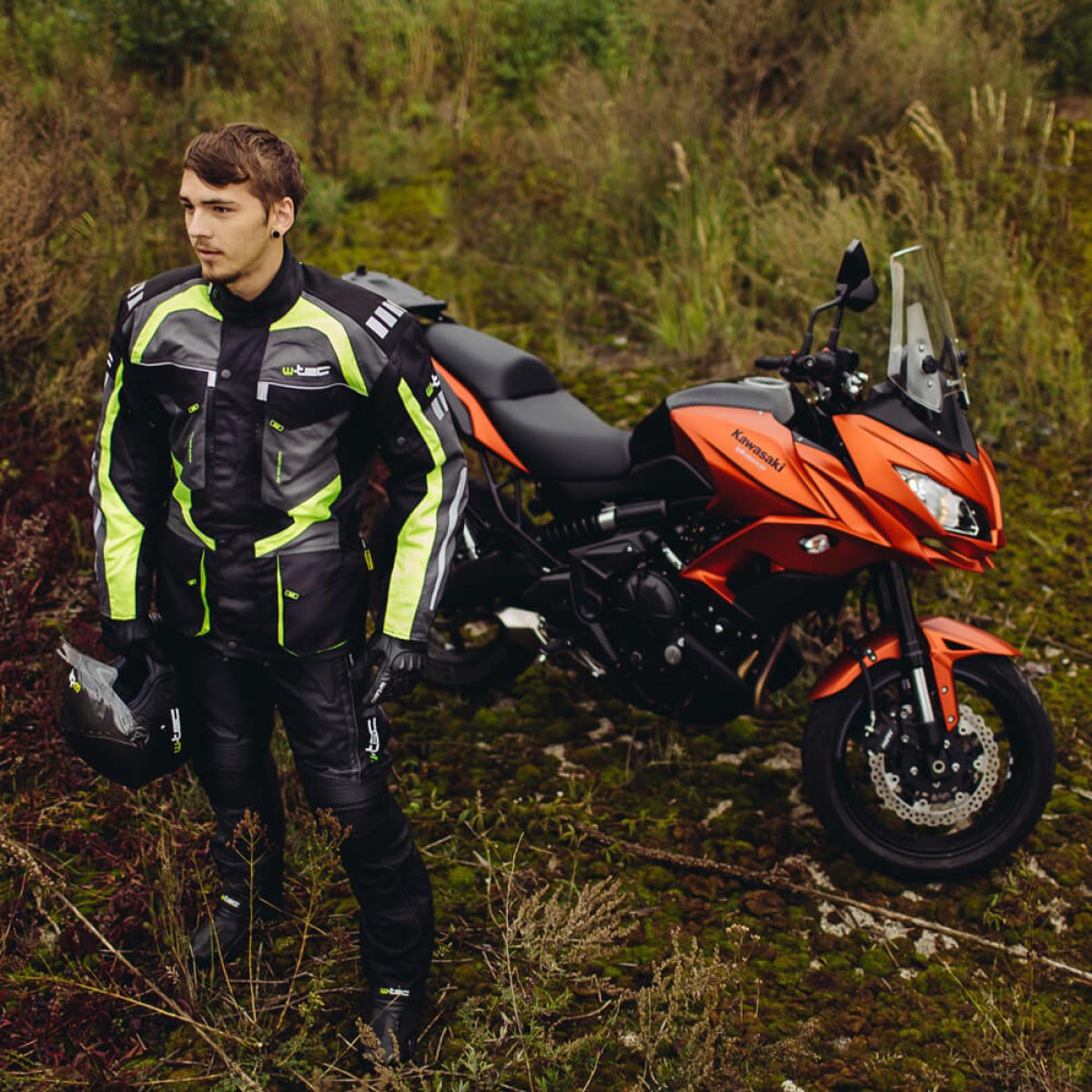 Moto rukavice W-TEC Talhof - Veľkosť: M · záber 2