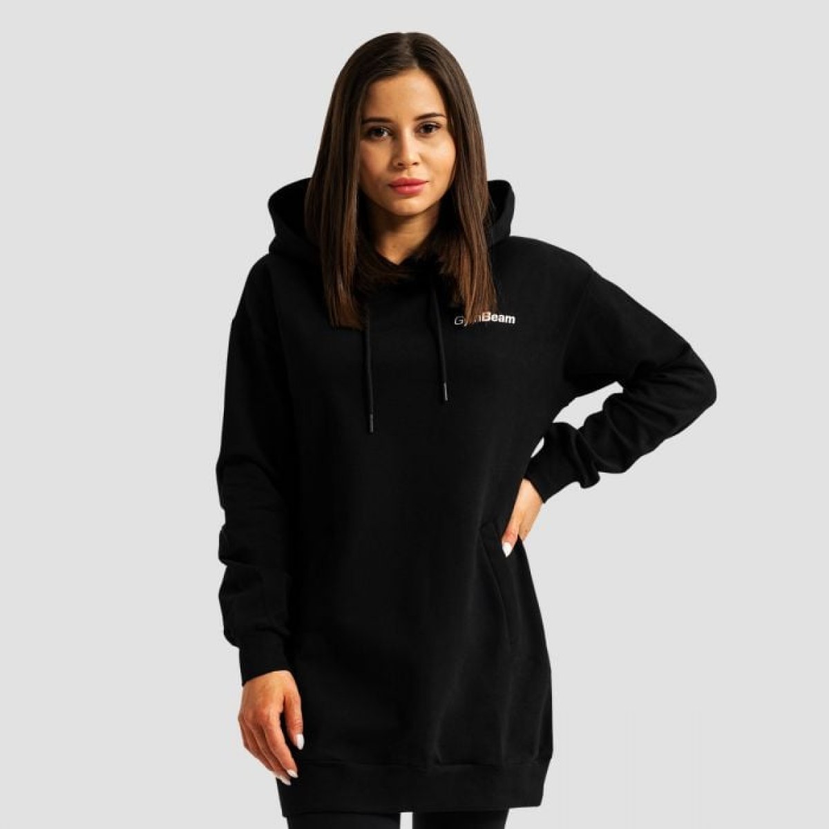 GymBeam Dámska longline mikina Limitless Black XLXL · záber 1