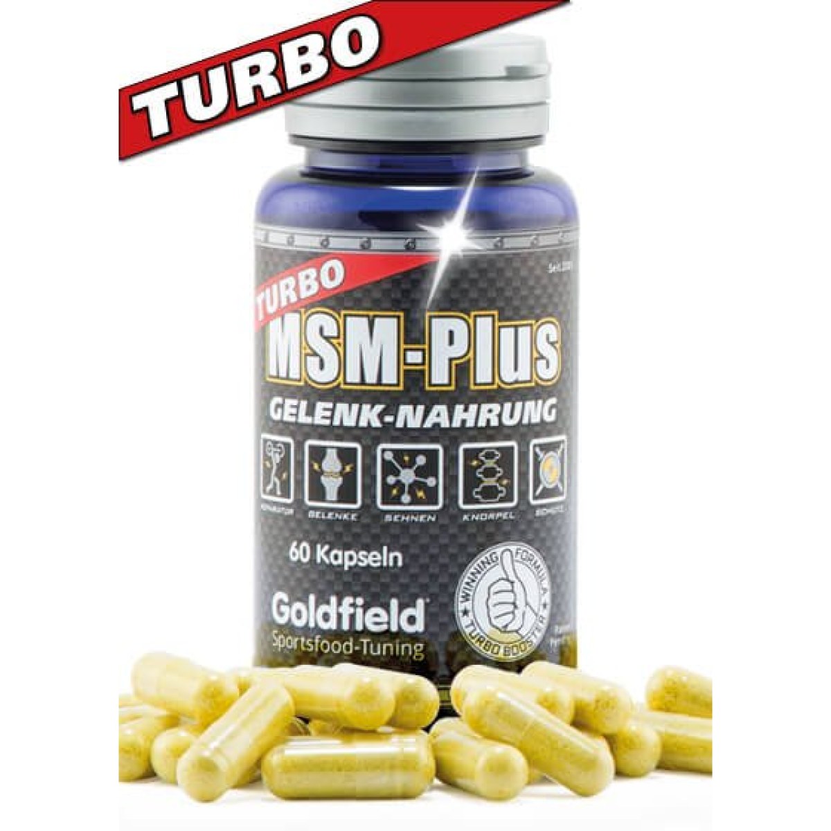 MSM-Plus Turbo - Goldfield 60 kaps. · záber 1