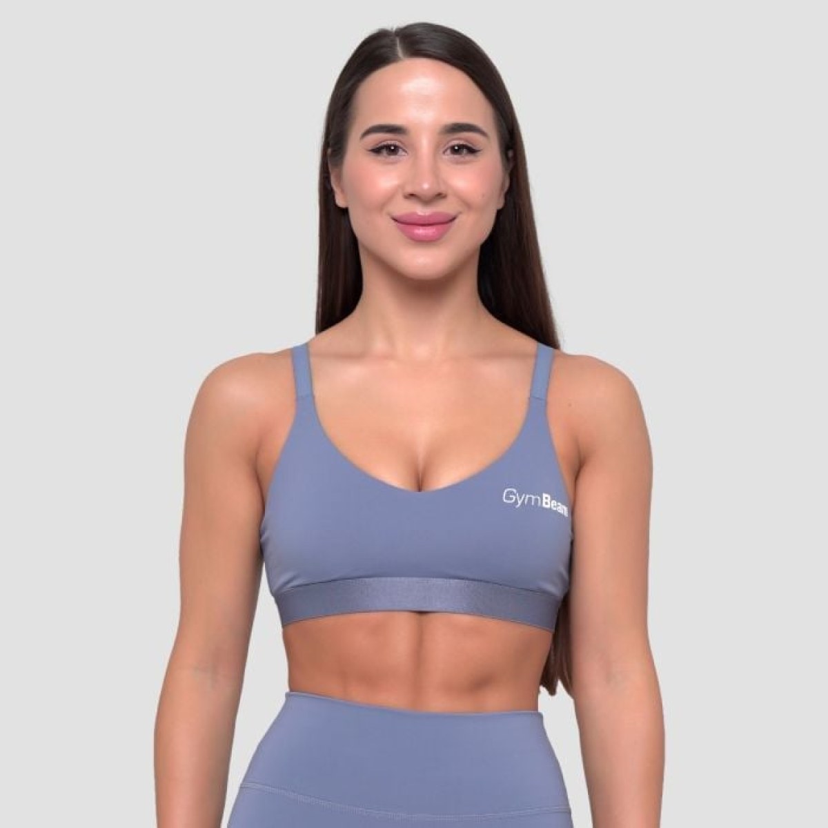 GymBeam Športová podprsenka String Essence Denim Blue XS · záber 1
