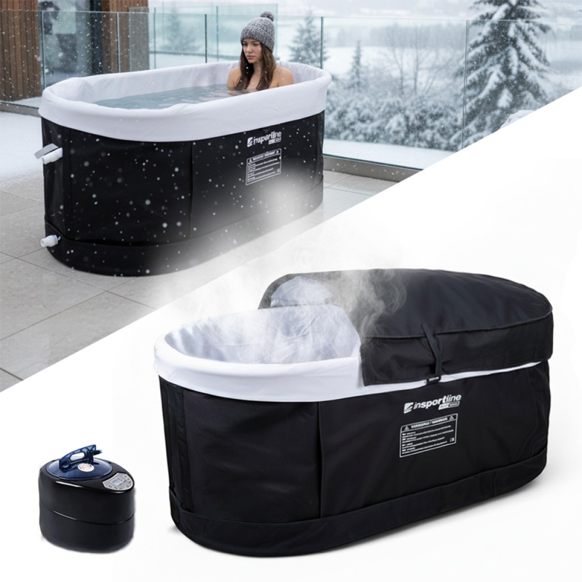 Prenosná otužovacia vaňa inSPORTline FrostPeace 380 l s naparovacím systémom · záber 1