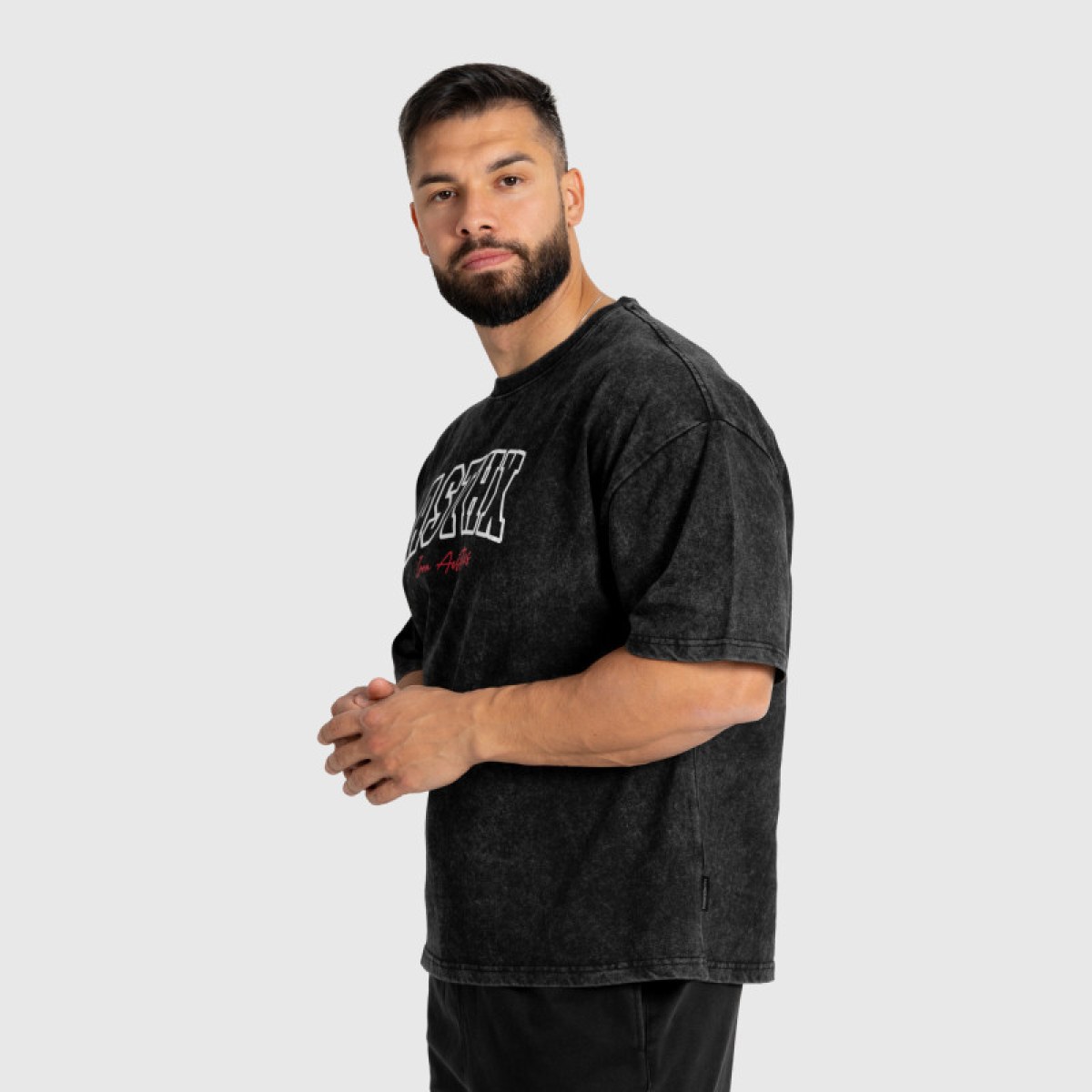 Pánske tričko Iron Aesthetics ASTHX, washed black · záber 3