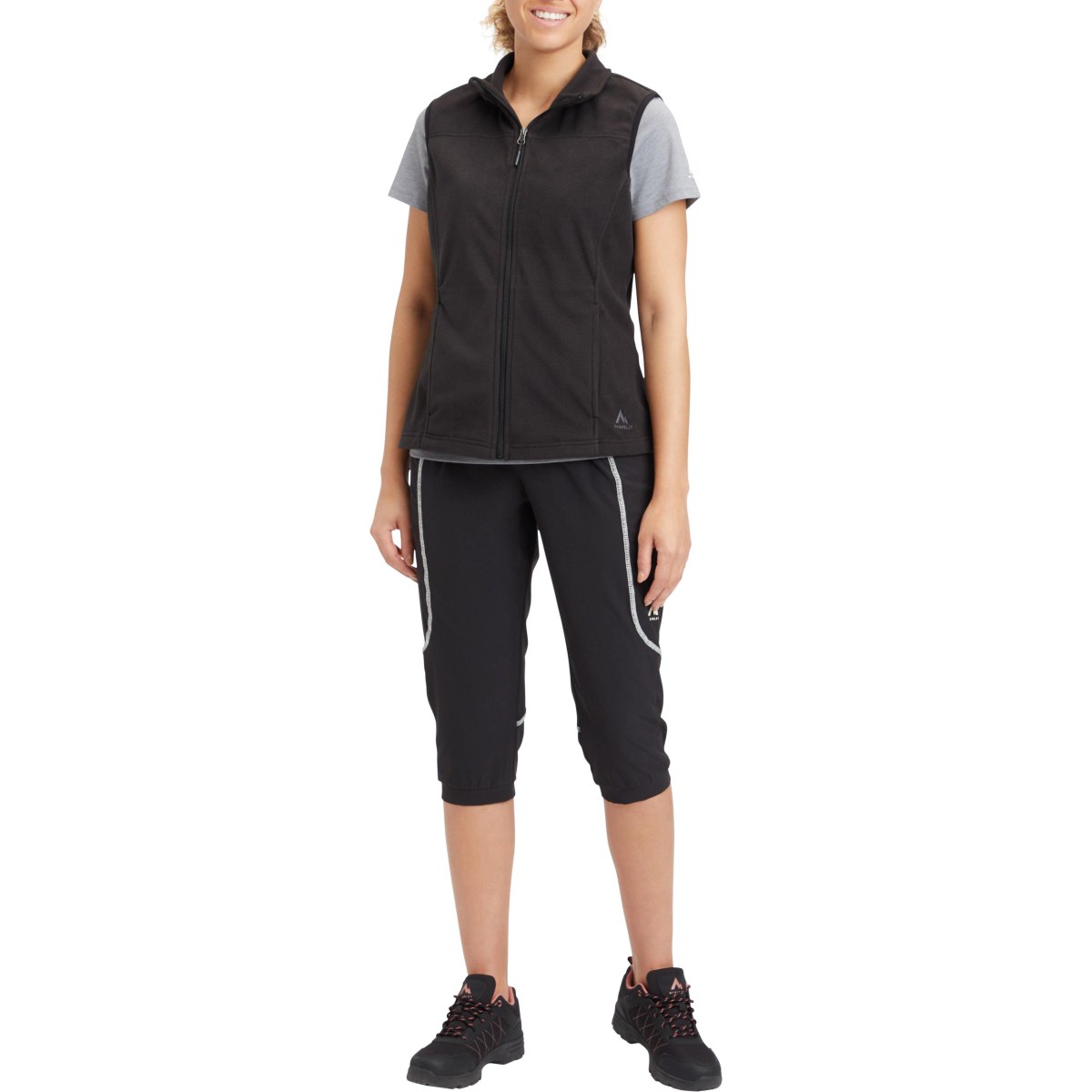 McKinley Cory Vest W - Veľkosť: 34 | Farba: Čierna, Sivá · záber 5