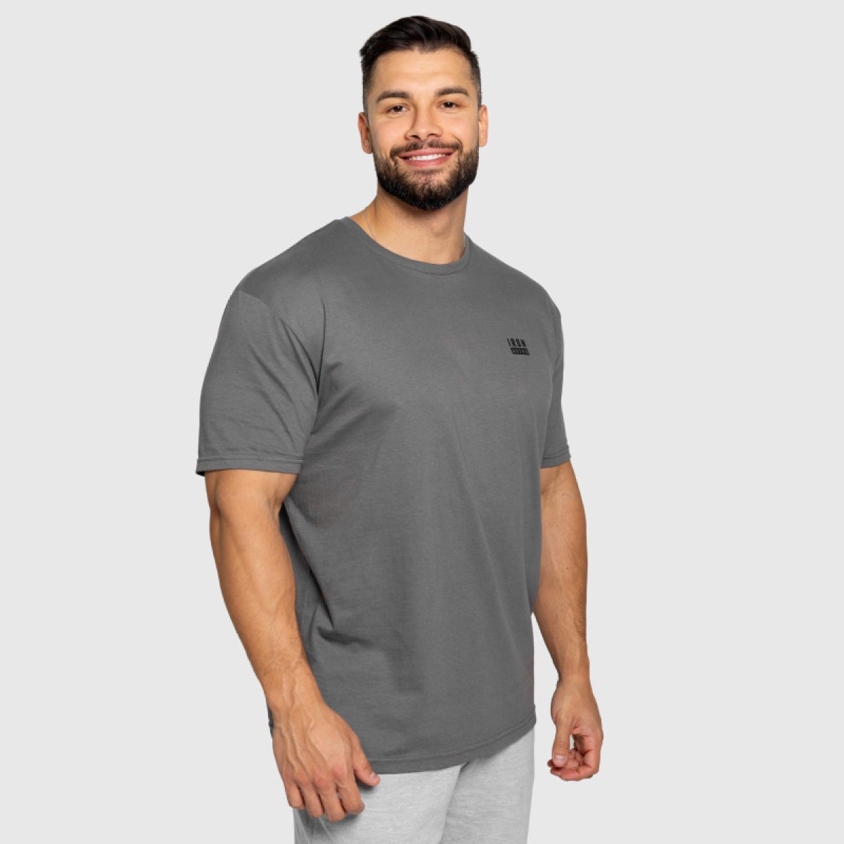 Pánske tričko Iron Aesthetics Blackout, charcoal · záber 5