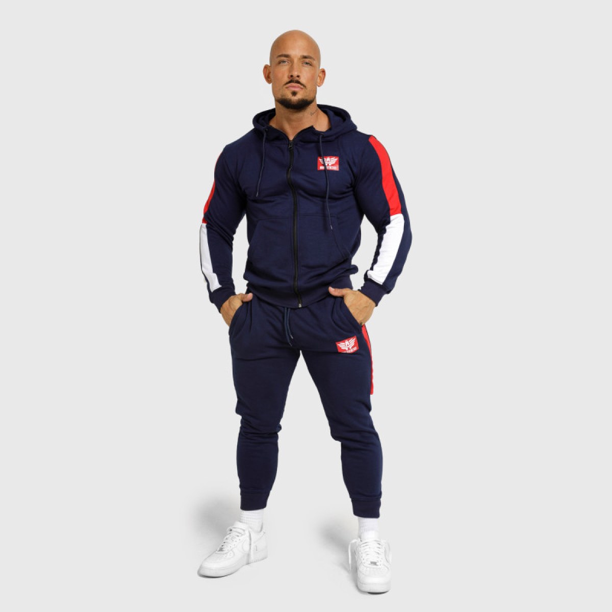 Pánska tepláková súprava Iron Aesthetics Tricolora, navy · záber 2