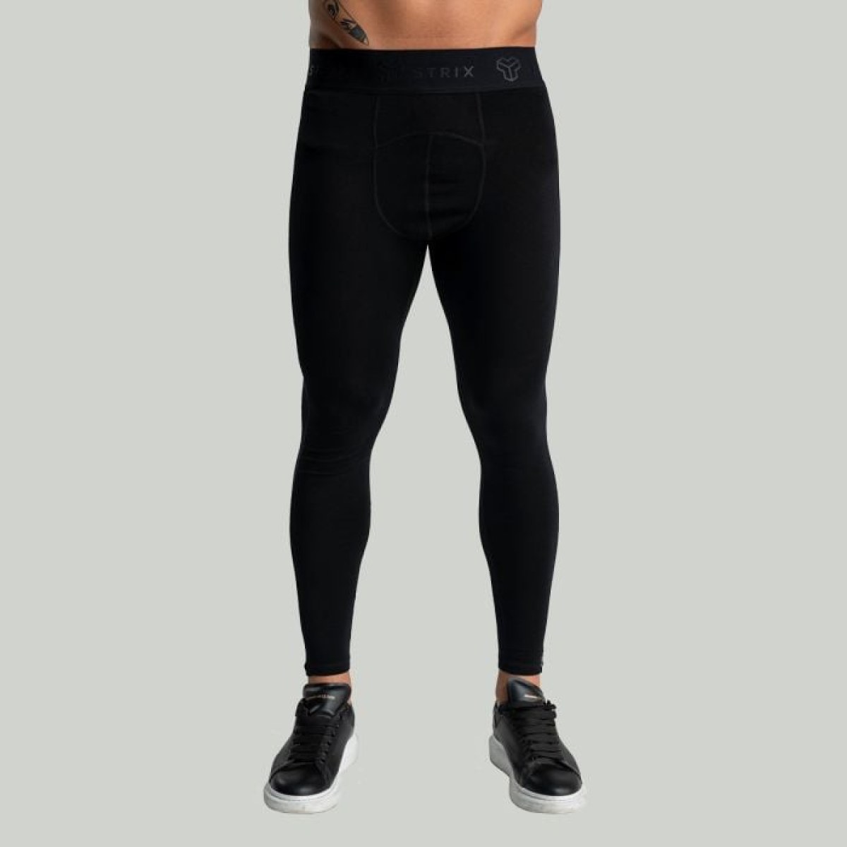 STRIX Pánske legíny MERINO I Black SS · záber 1