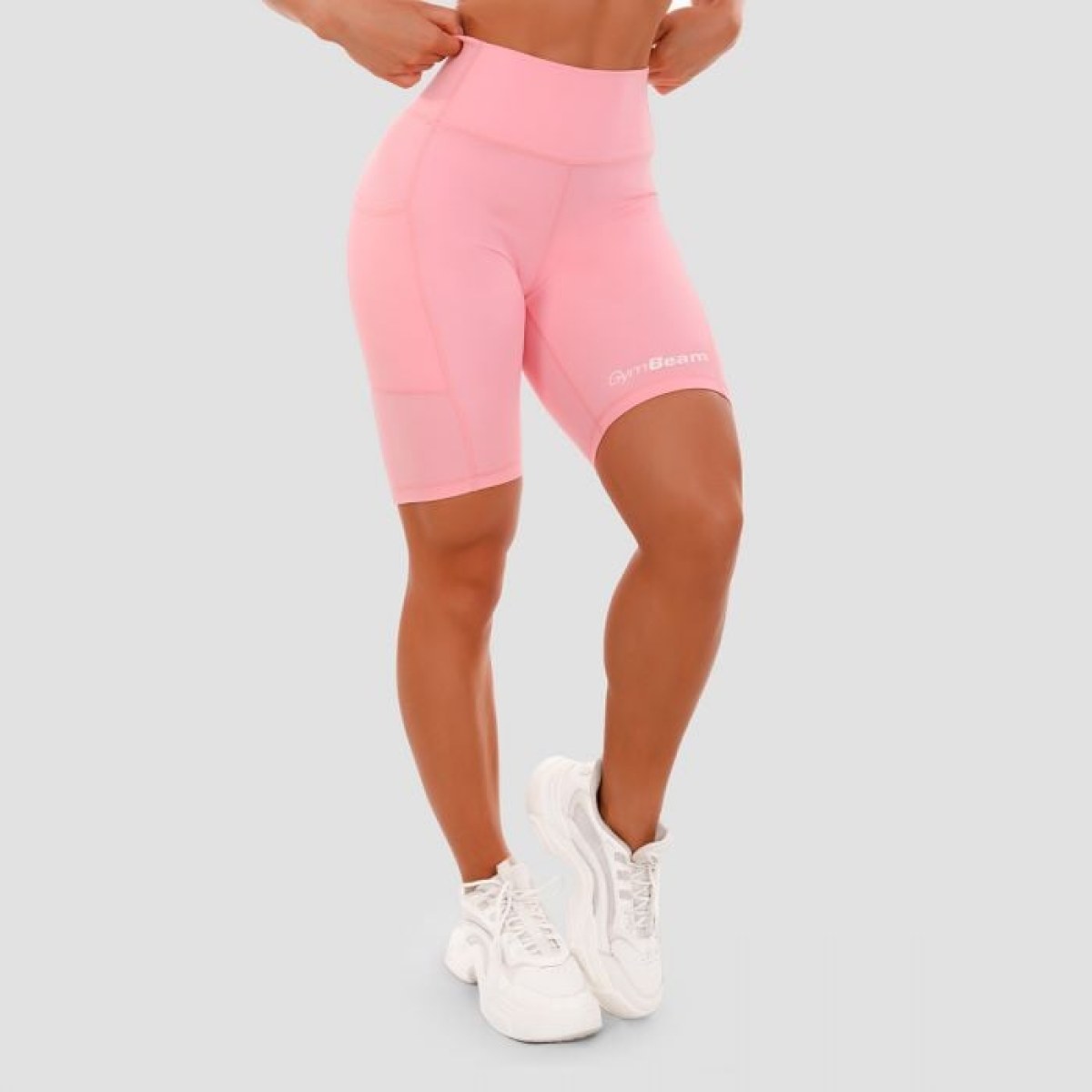GymBeam Dámske šortky Biker pink SS · záber 1