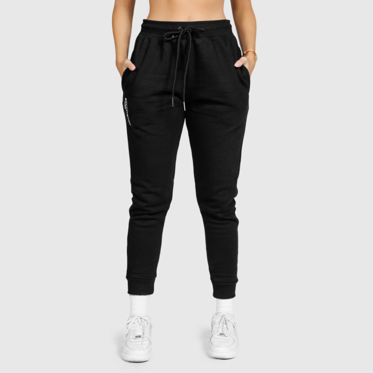 Dámske športové tepláky Iron Aesthetics Comfy, čierne · záber 2
