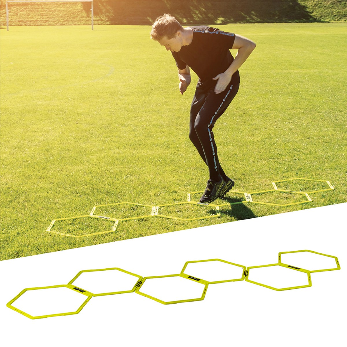Tréningový rebrík inSPORTline HexLed · záber 1
