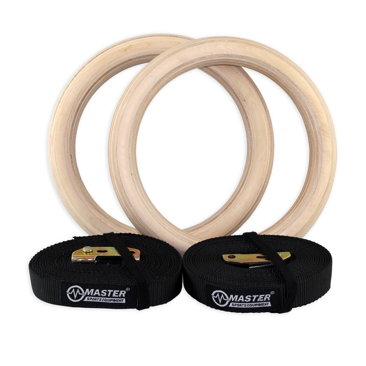 Drevené gymnastické kruhy MASTER priemer 23 cm · záber 1