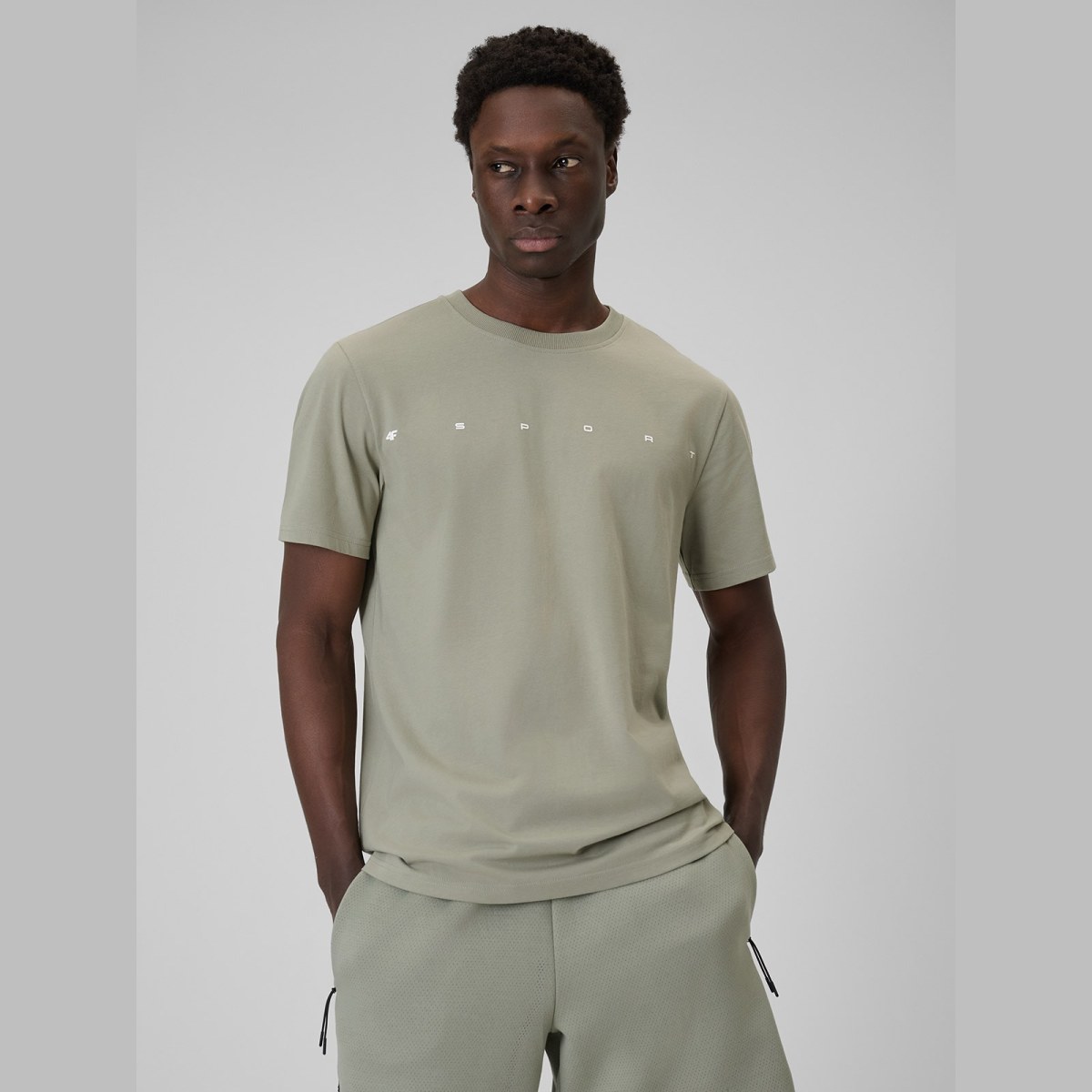 T-shirt regular s potlačou pánsky - zelený · záber 7