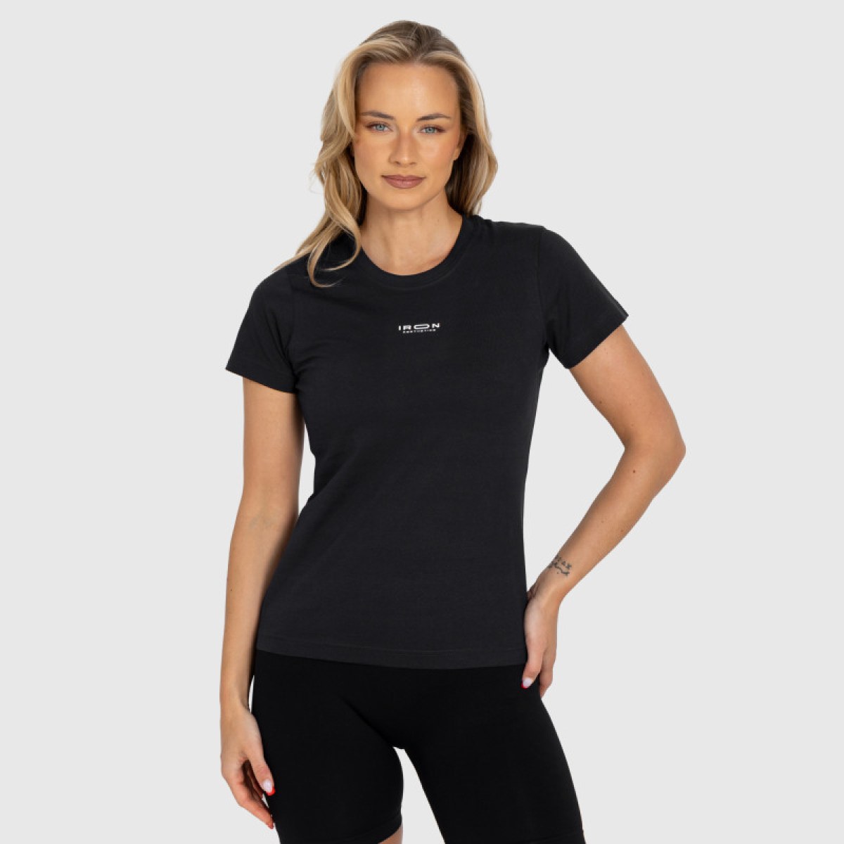 Dámske tričko Iron Aesthetics Basic, čierne · záber 1