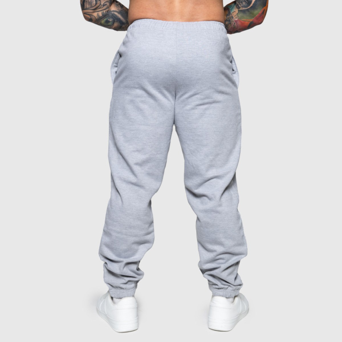 Oversized tepláky Iron Aesthetics Relaxed, sivé · záber 3