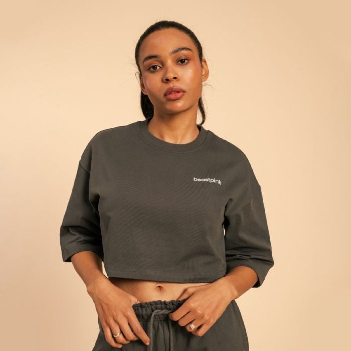BeastPink Dámske tričko Cropped Serenity Shadow XSXS · záber 1
