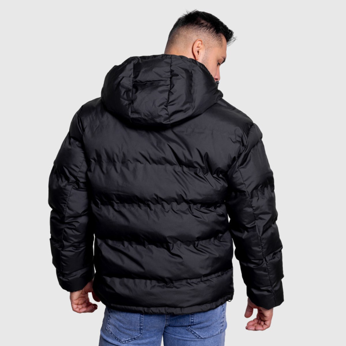 Pánska bunda Iron Aesthetics Zenit Puffer, čierna · záber 5