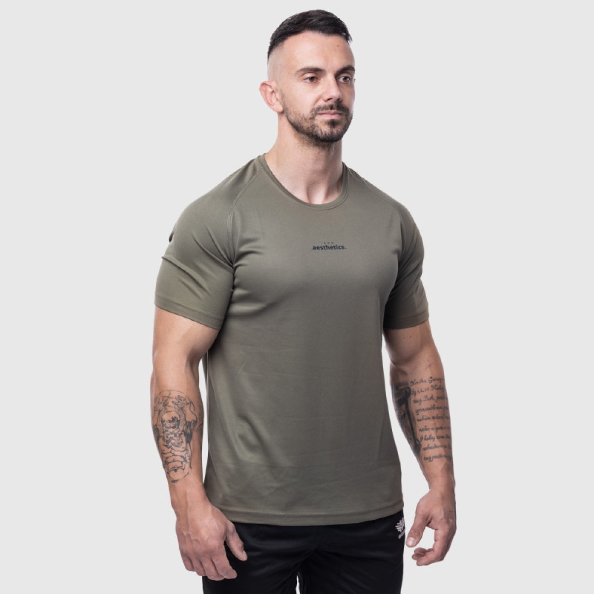Pánske športové tričko Iron Aesthetics Training, zelené · záber 3