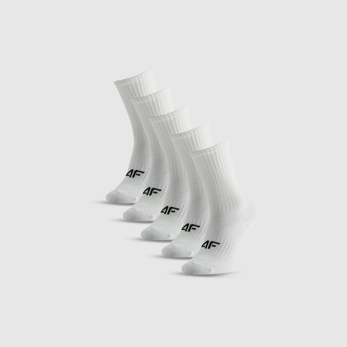 Dievčenské dlhé ponožky (5-pack) - biele · záber 1