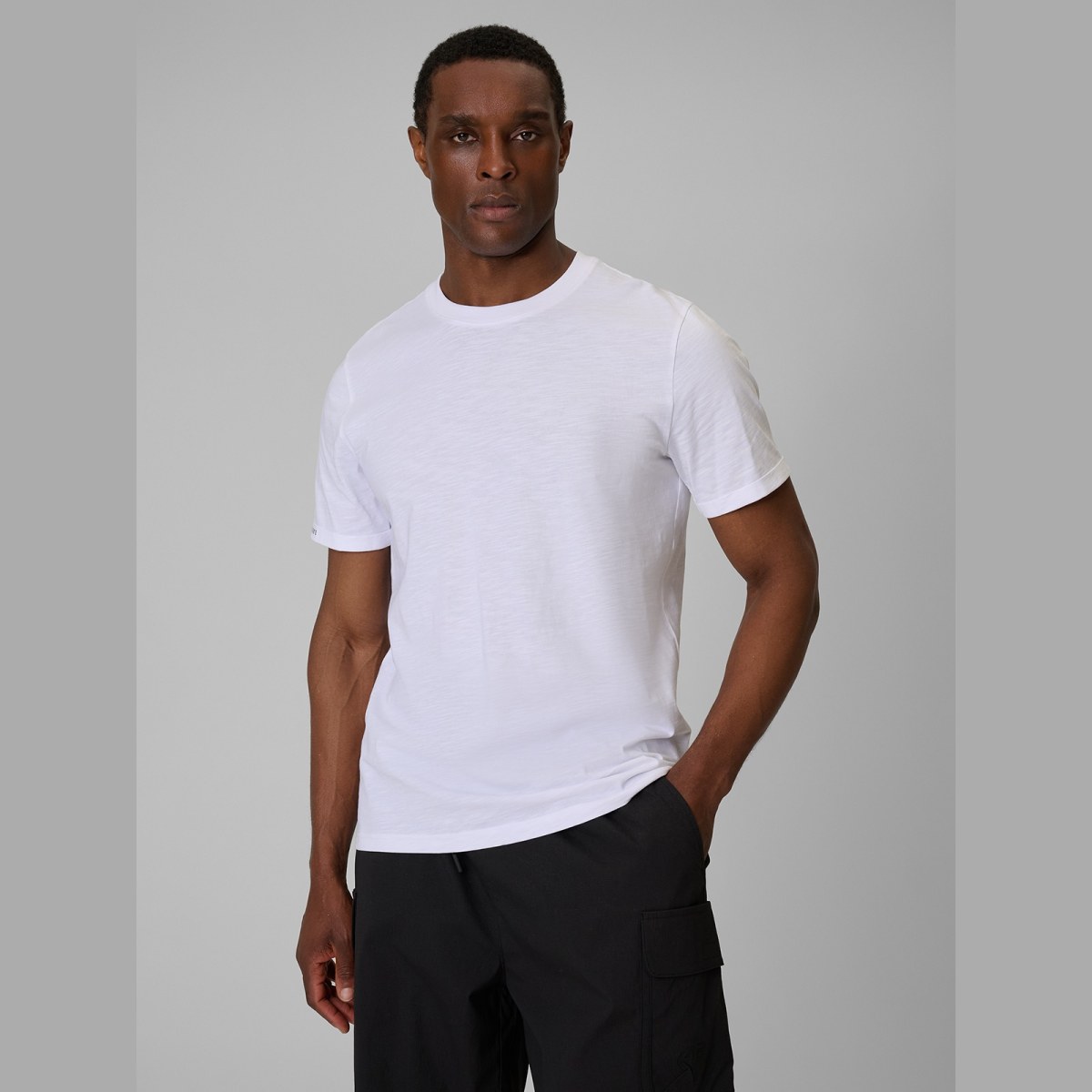 T-shirt regular hladký pánsky - biely · záber 5