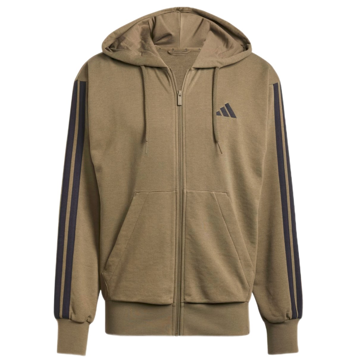 Adidas Essentials 3-Stripes French Terry Full-Zip - Veľkosť: M · záber 1