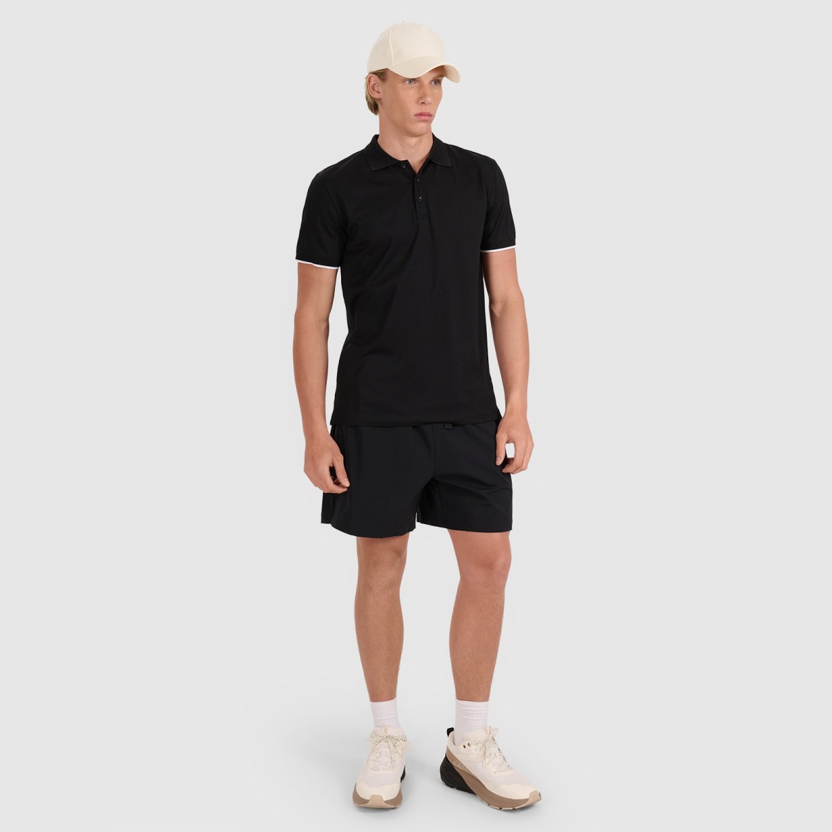 Pánske regular polo tričko - čierne · záber 8