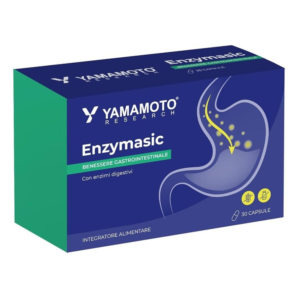 Enzymasic (3 typy tráviacich enzýmov) - Yamamoto 30 kaps. · záber 1