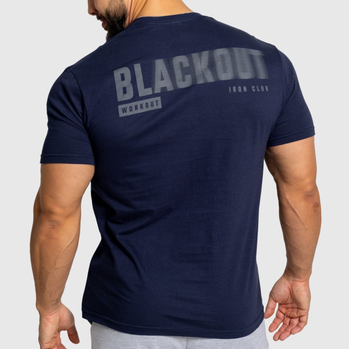 Pánske tričko Iron Aesthetics Blackout, navy · záber 1