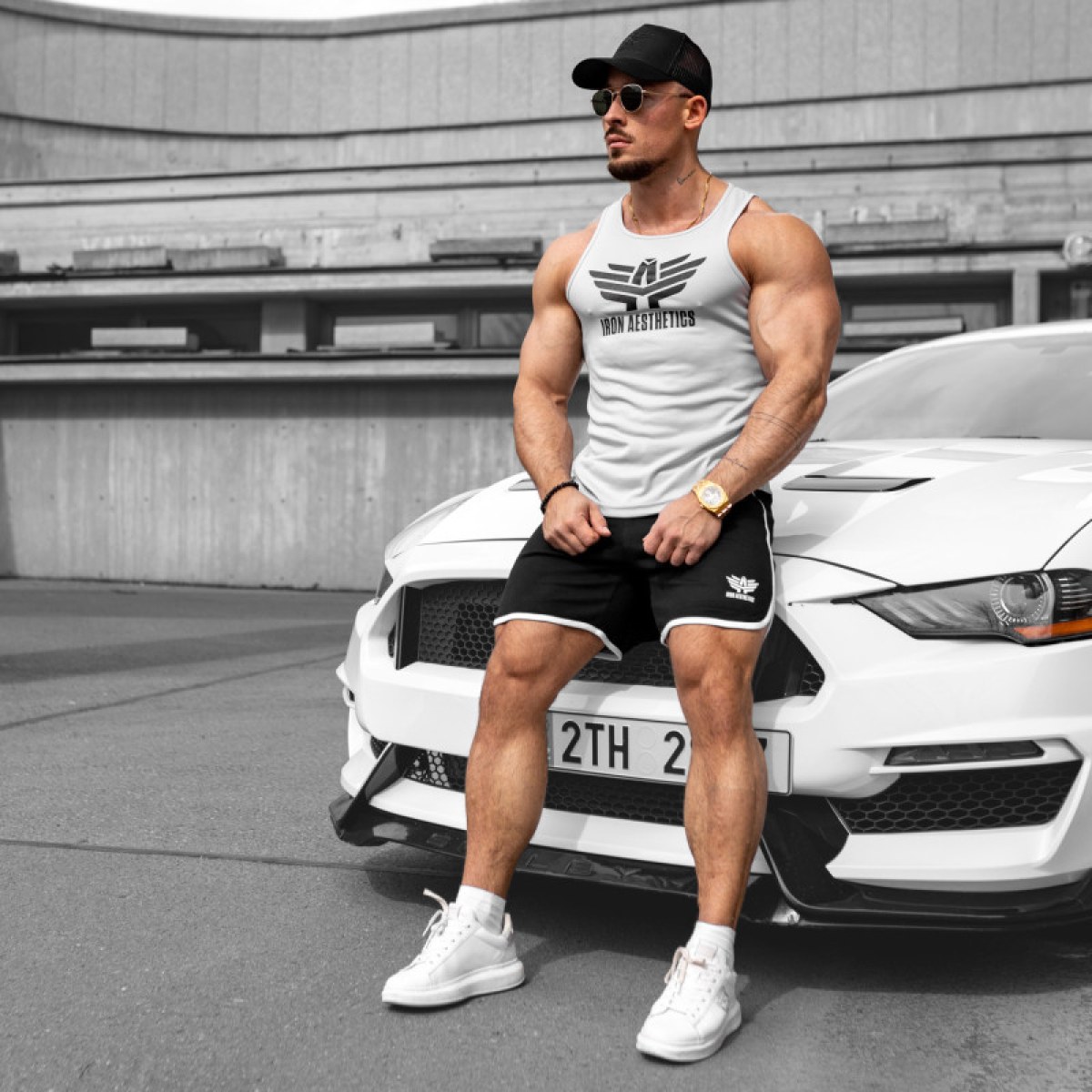 Pánska šiltovka Iron Aesthetics Boost, black/black · záber 1