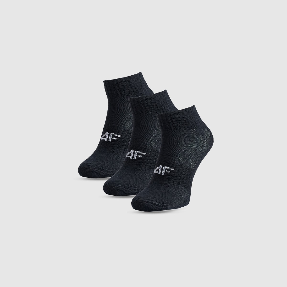 Chlapčenské casual ponožky nad členok (3-pack) - čierne · záber 1
