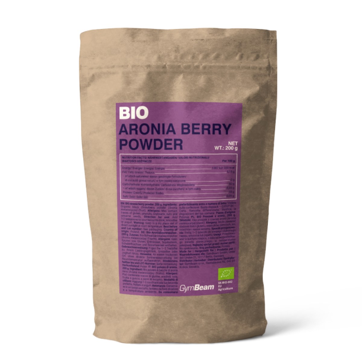 GymBeam BIO Prasok z aronie · záber 1