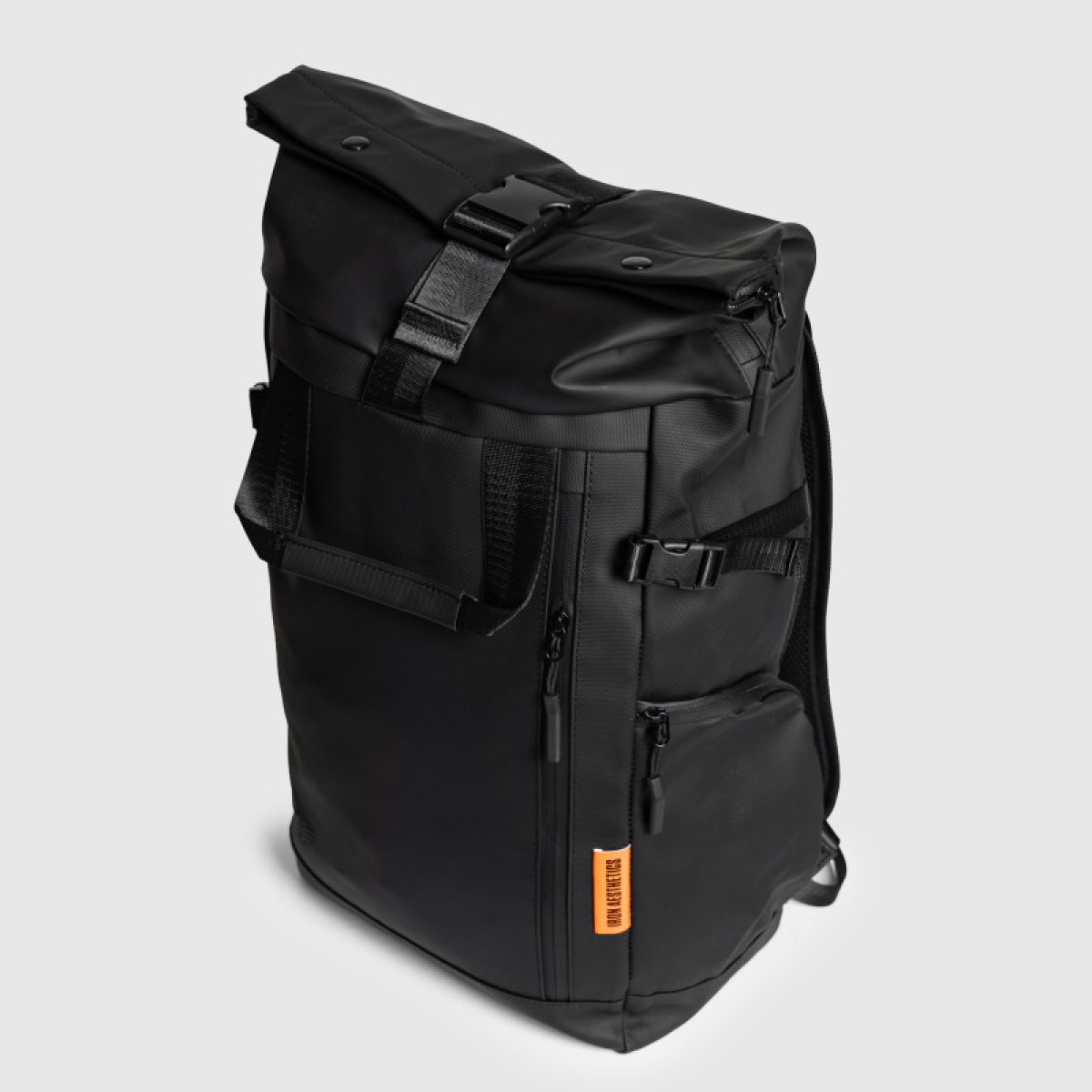 Rolltop batoh Iron Aesthetics Urban Pro, čierny · záber 5