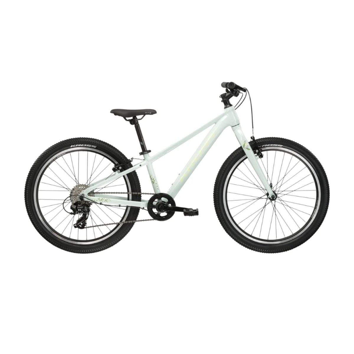 Kross LEA JR 1.0 24" - model 2025 mätová / zelená / lesk - S (12", 130-150 cm) · záber 1