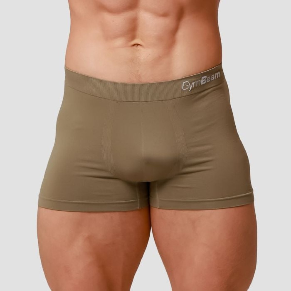 GymBeam Pánske boxerky Seamless 2Pack Army SS · záber 1