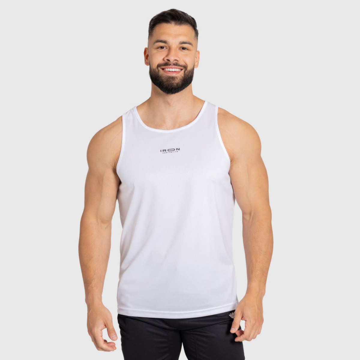Pánske športové tielko Iron Aesthetics Athlete, biele · záber 1