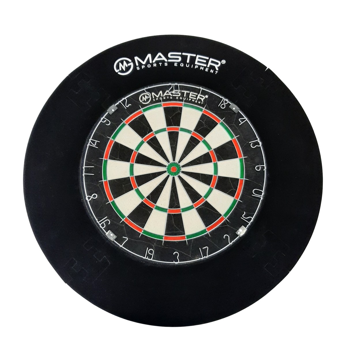 Akčný set - sisalový terč MASTER Grande Brazil 45 cm + okružie k terču MASTER - 4 dielne · záber 1