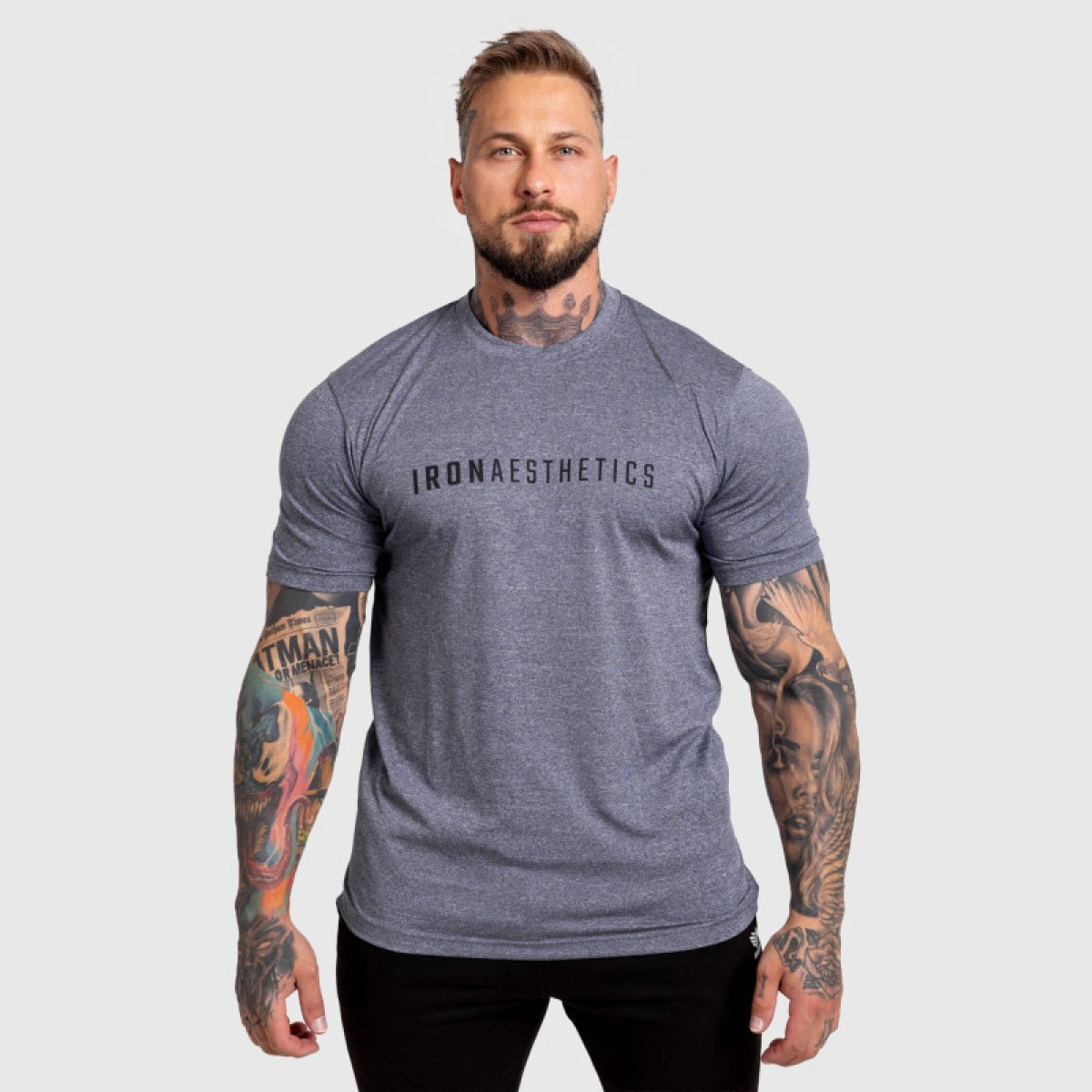 Pánske športové tričko Iron Aesthetics Flow, navy · záber 5