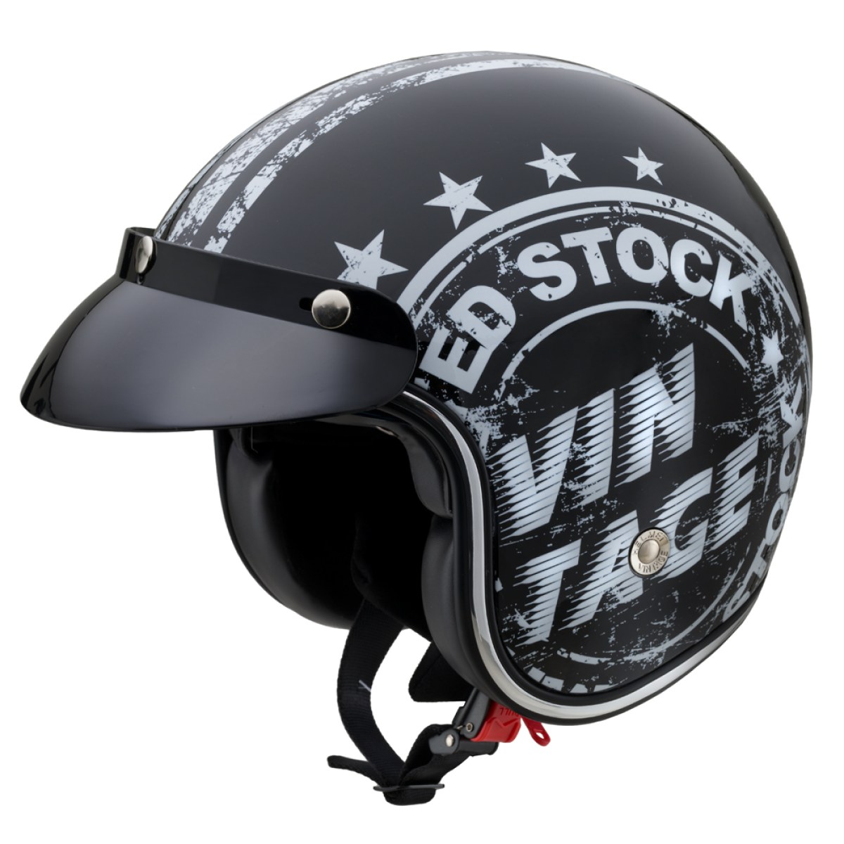 Moto prilba W-TEC Café Racer - Veľkosť: 55-56, S | Farba: Vintage Stock · záber 1