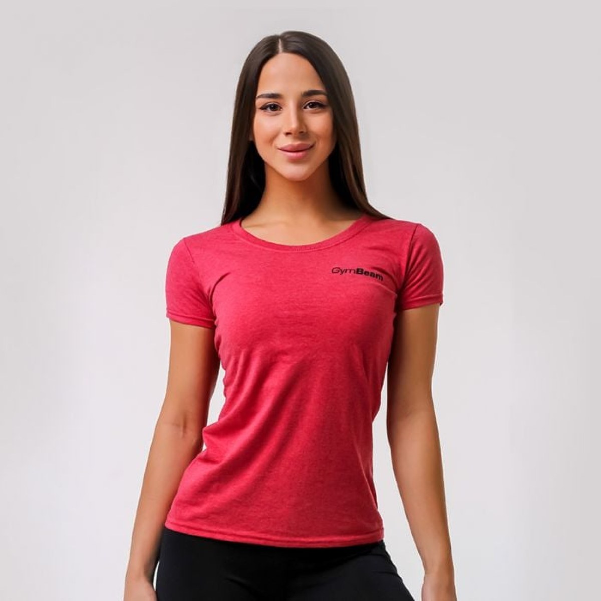 GymBeam Dámske tričko Basic Vintage Red L · záber 1