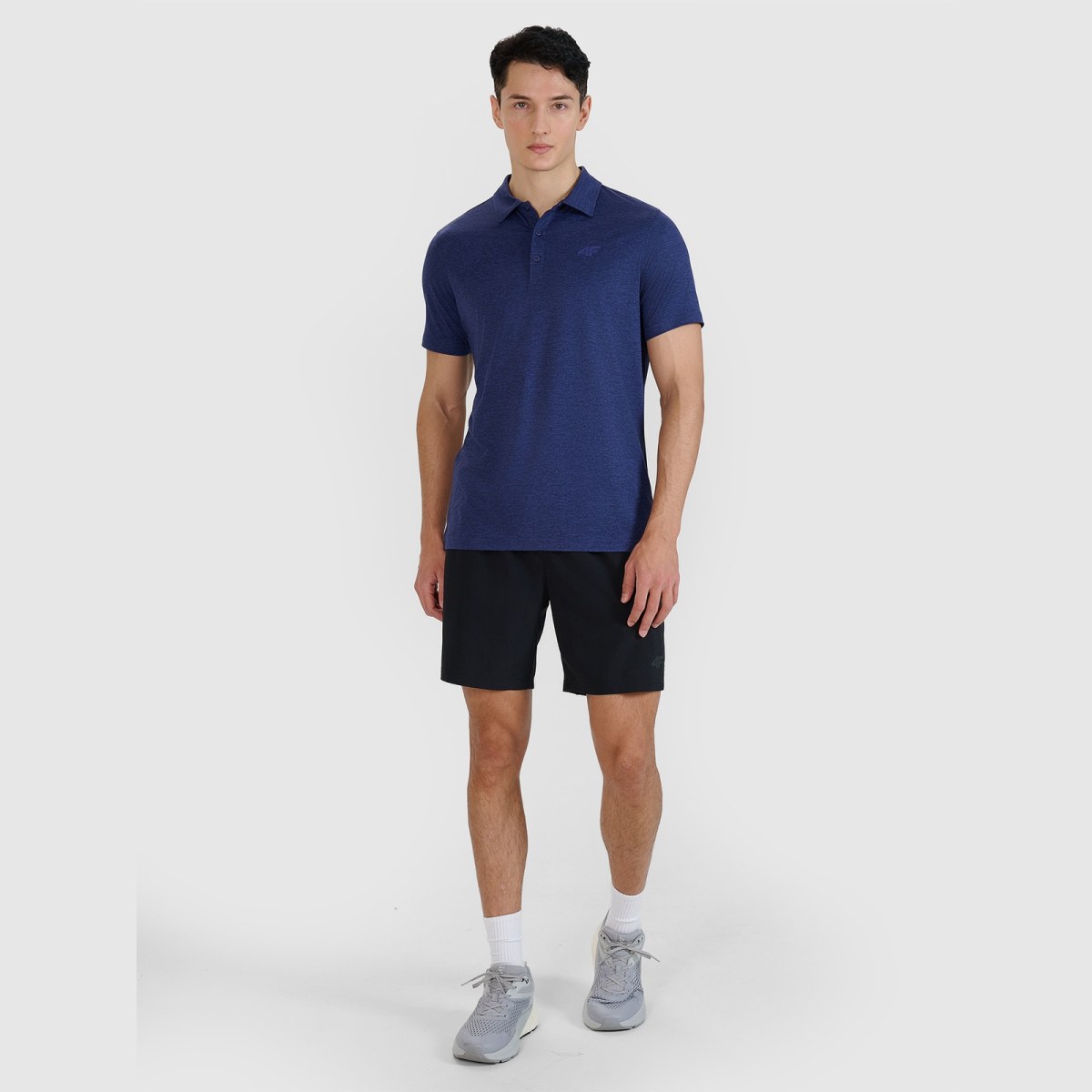Pánske rýchloschnúce regular polo tričko - tmavomodré · záber 2