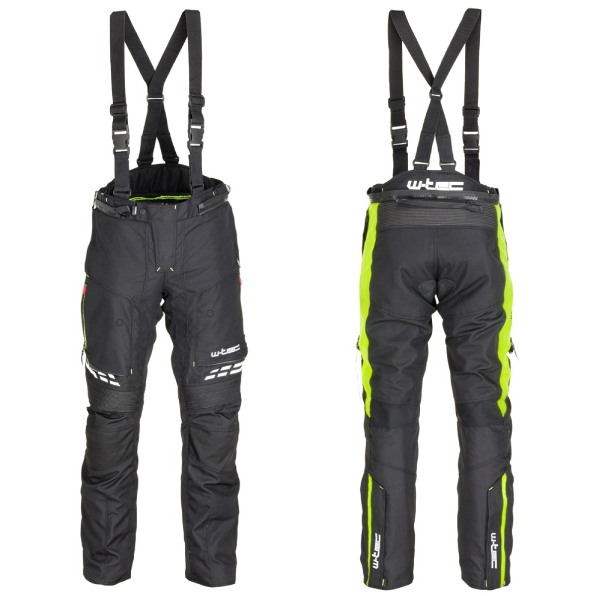 Pánske moto nohavice W-TEC Spirital - Veľkosť: M | Farba: Oranžová · záber 2