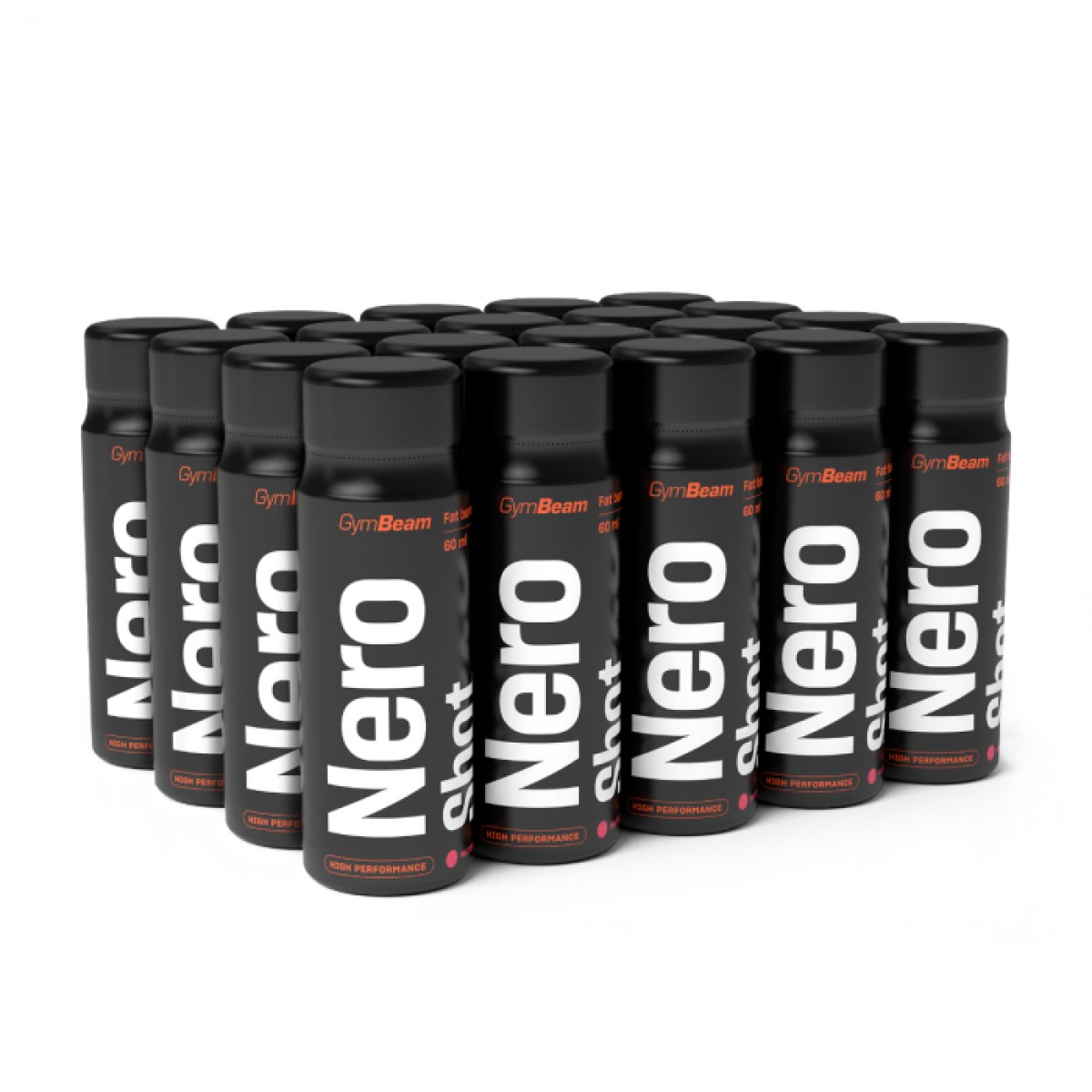 GymBeam Nero shot grapefruit - Príchuť: Grapefruit | Hmotnosť: 1,2 kg | Objem: 20 x 60 ml · záber 1
