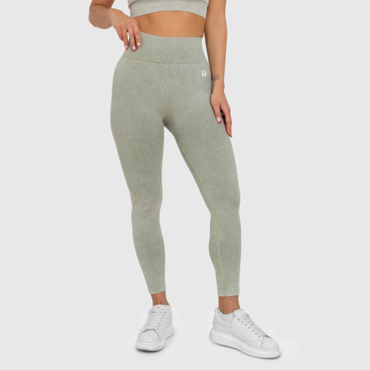 Dámske legíny Iron Aesthetics Faded, washed green · záber 2