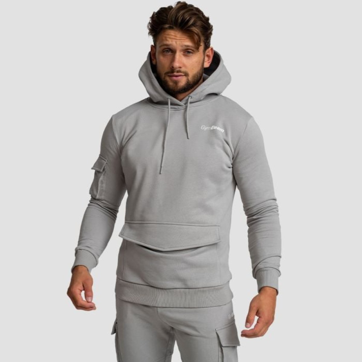 GymBeam Mikina TRN Hoodie Grey MM · záber 1