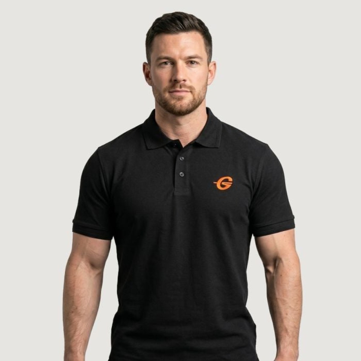 Gymbeam Tričko Polo Black S · záber 1